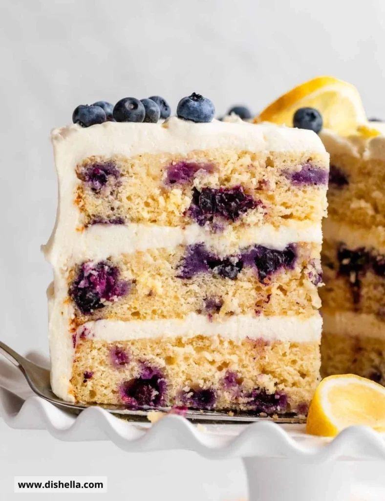 Lemon Blueberry Layer Cake