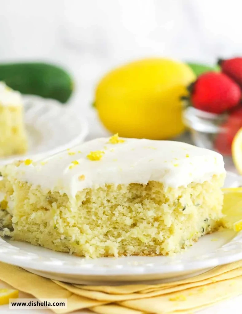 Lemon Zucchini Cake with Cream Cheese Frosting