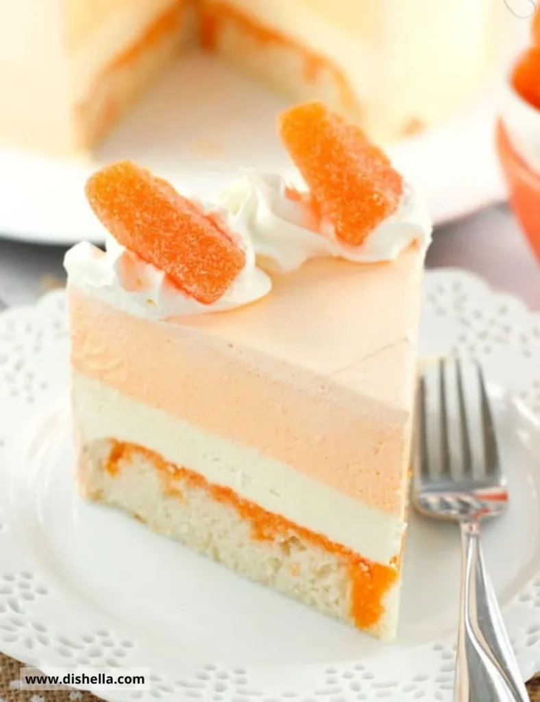 Orange Creamsicle Ice Cream Cake