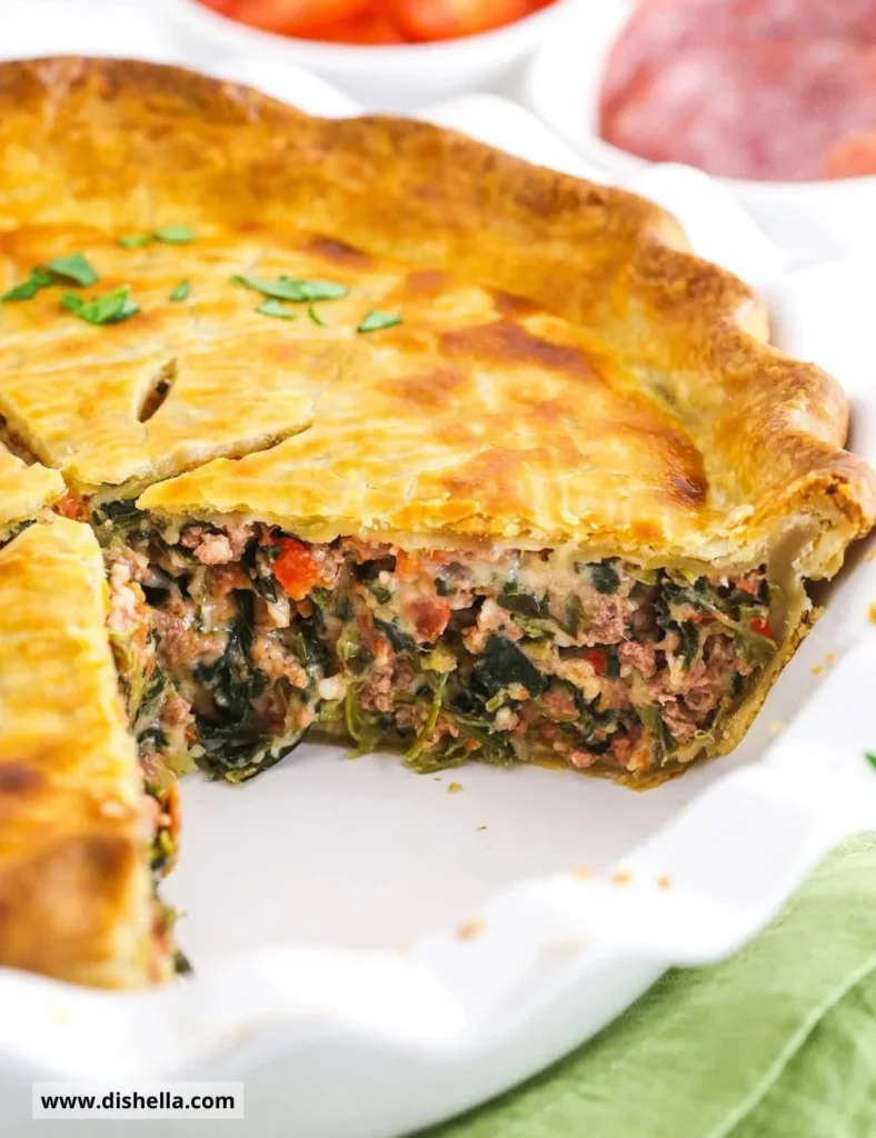 Three Meat Italian Pie