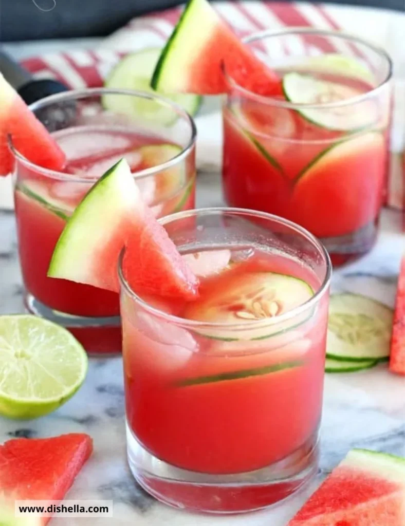 Watermelon Elderflower Cocktail