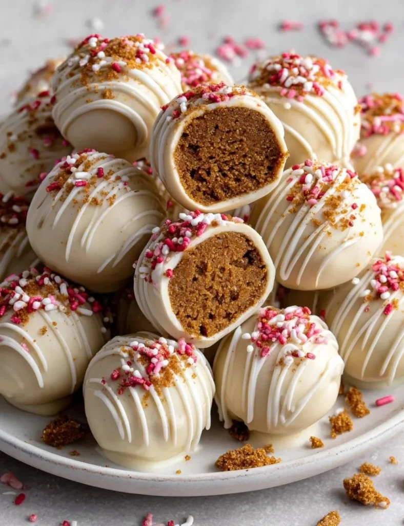 Delicious gingerbread truffles coated in sweet chocolate for holiday treats