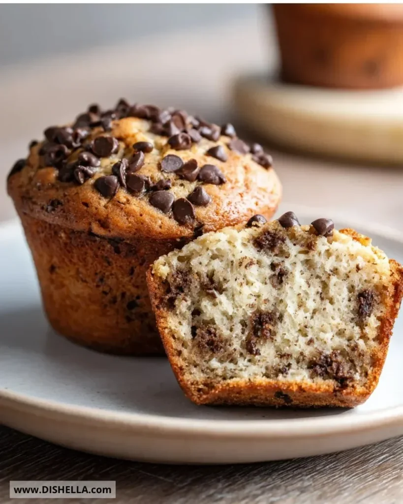 Healthy Greek Yogurt Banana Muffins fresh out of the oven