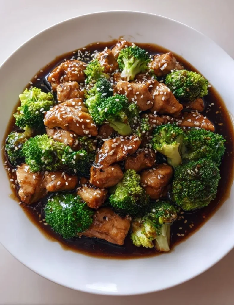 Delicious Dump and Go Crockpot Teriyaki Chicken served in a bowl