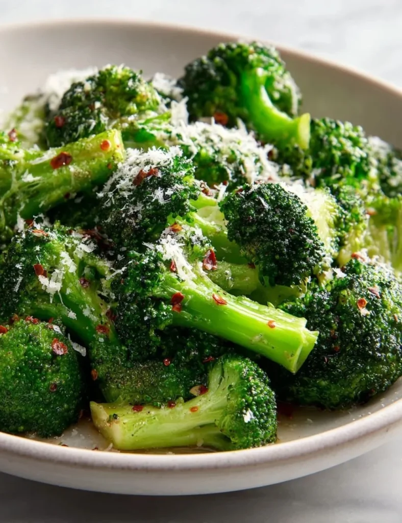 Delicious Copycat Longhorn Broccoli dish served in a bowl with seasonings.