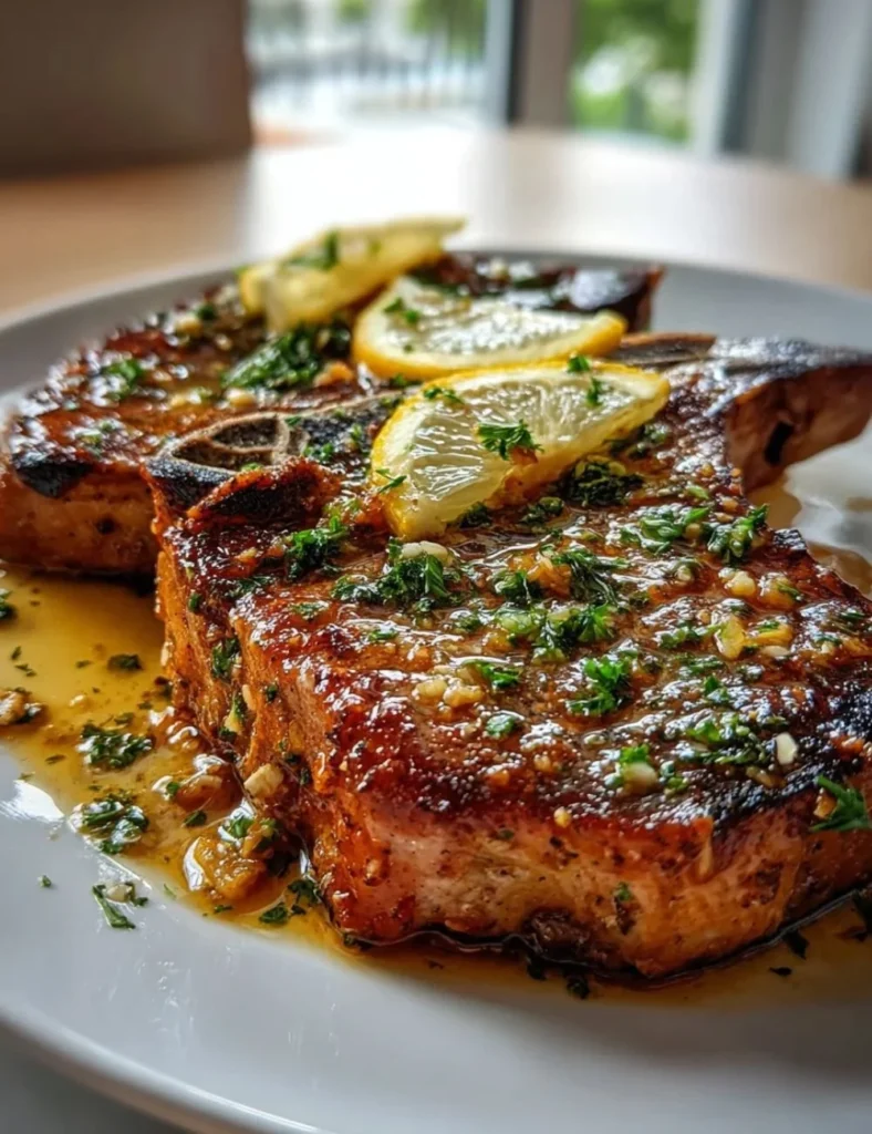 Deliciously cooked Sicilian beef chops served with herbs and spices
