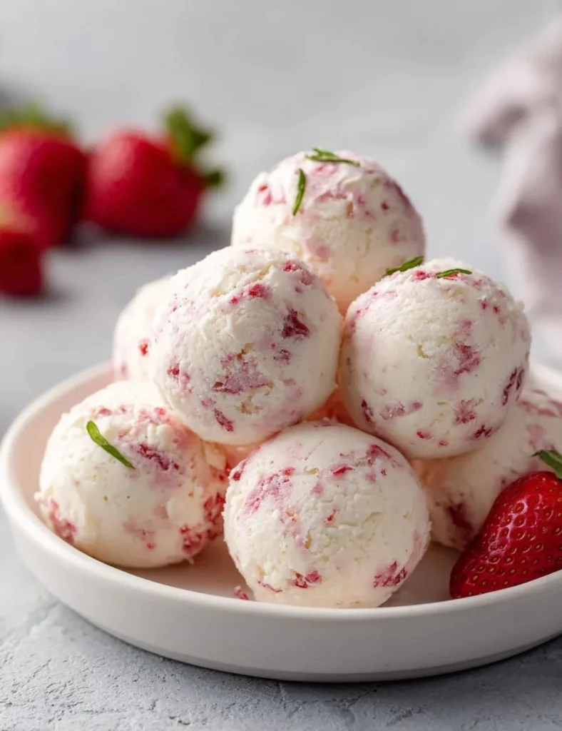 Strawberry Cheesecake Fat Bombs - keto-friendly dessert bites