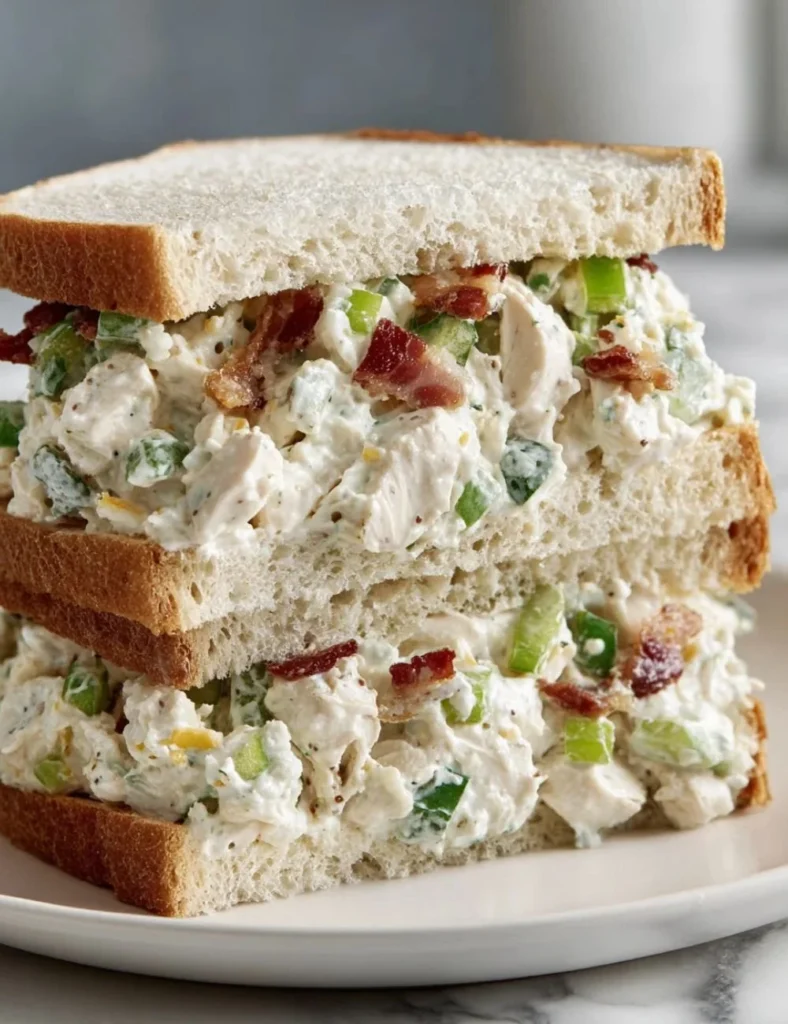 Keto Jalapeno Popper Chicken Salad in a bowl with fresh ingredients