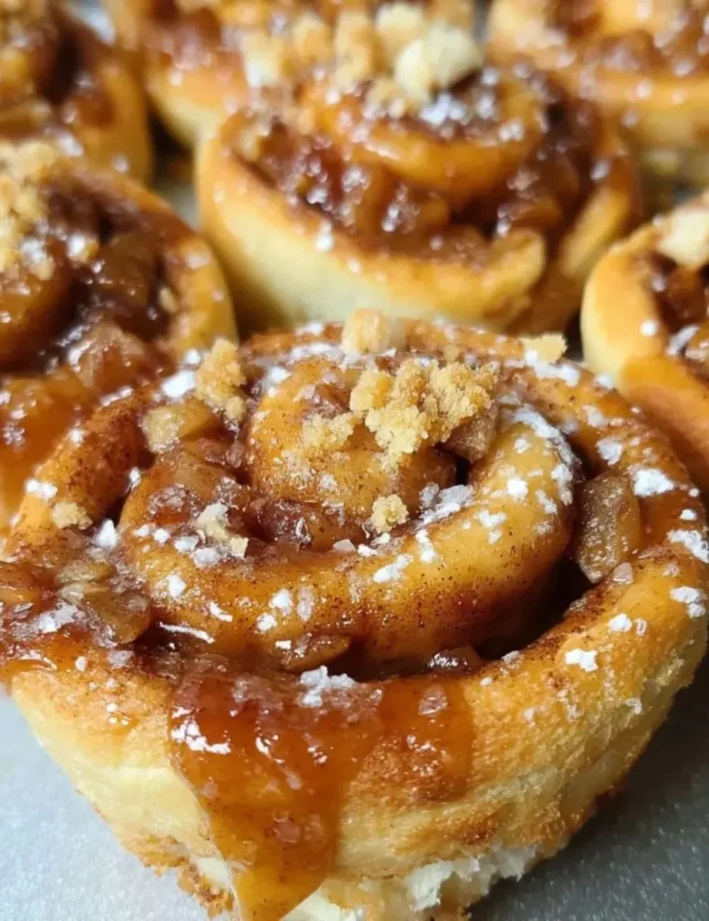 Apple Pie Stuffed Cinnamon Rolls