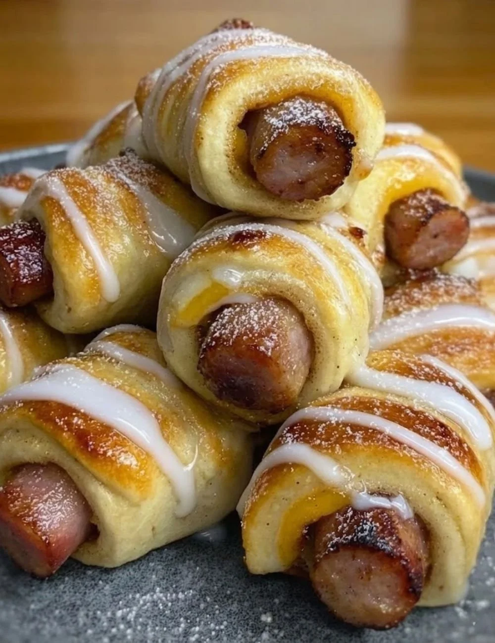 Breakfast Pigs in Cinnamon Rolls