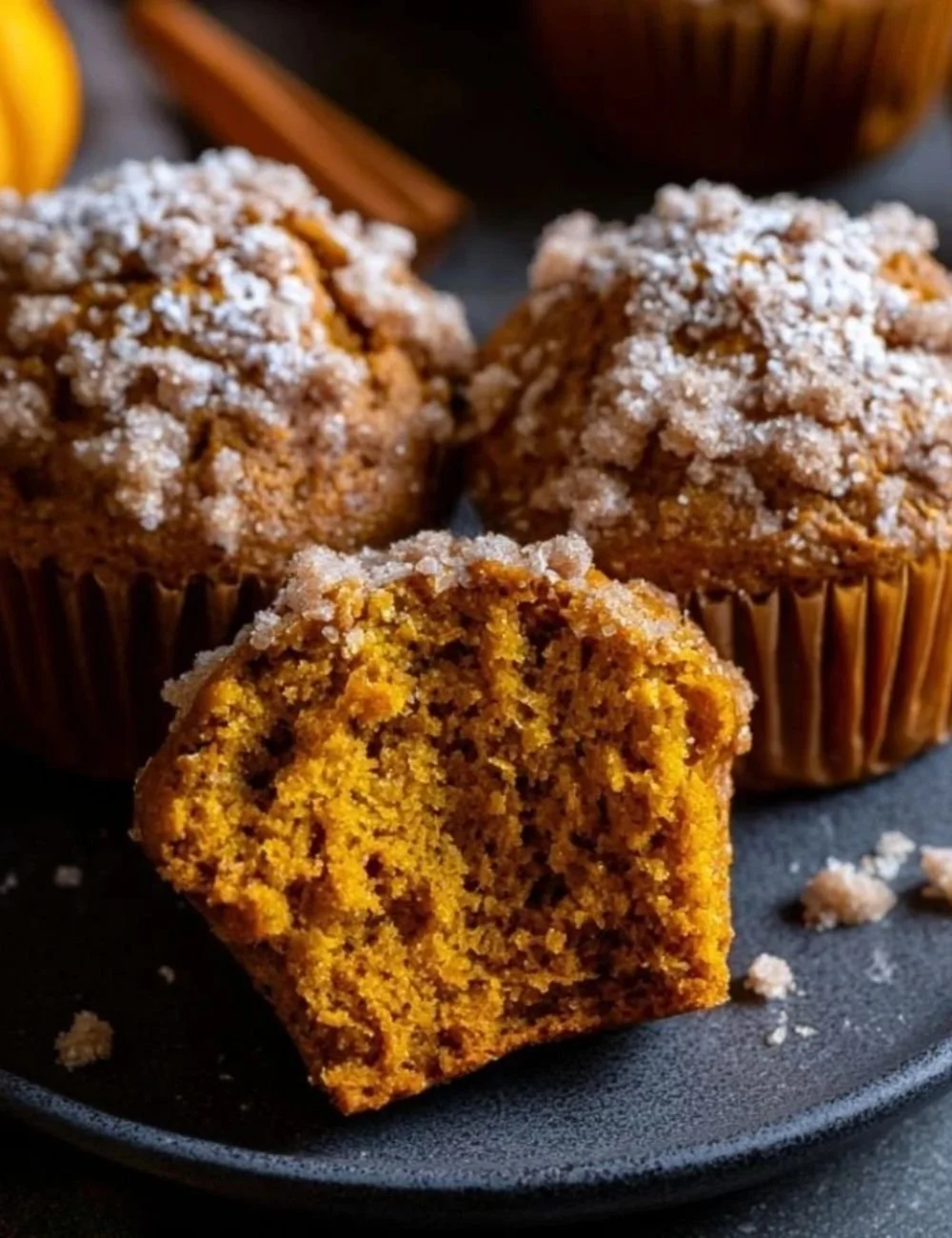 Delicious homemade pumpkin muffins resembling Panera's recipe