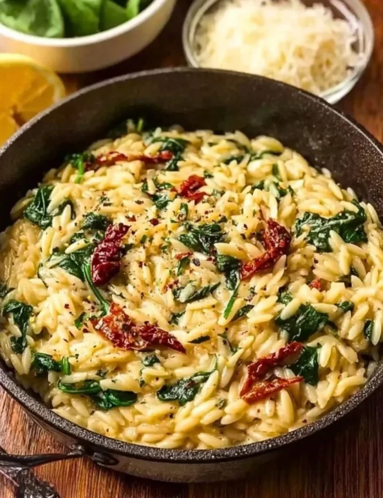 Creamy Tuscan Orzo