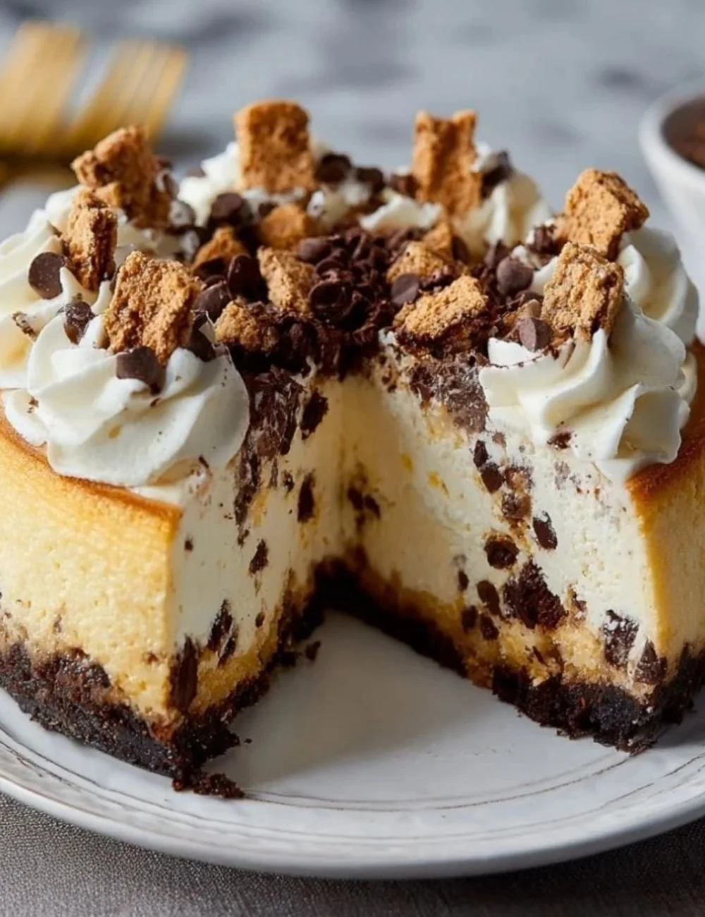 Easy Cannoli Cheesecake
