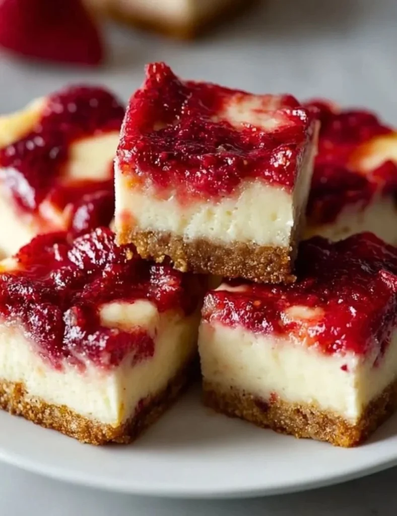 Easy Keto Strawberry Cheesecake Bars