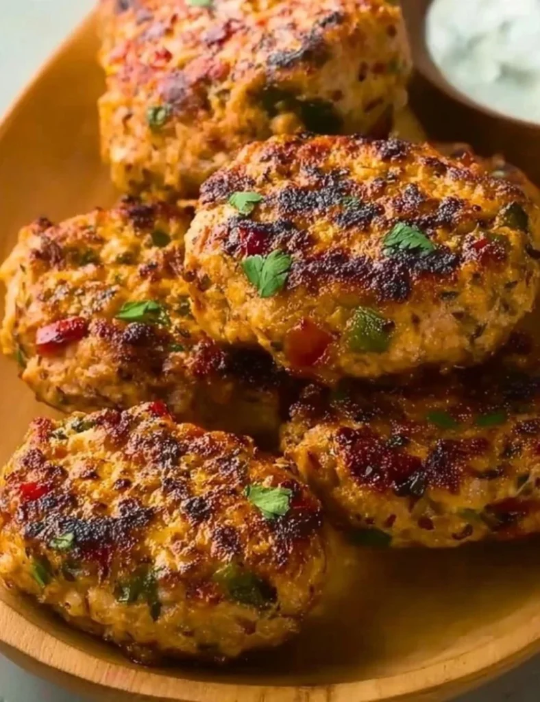 Juicy turkey kabobs grilled to perfection with colorful vegetables.