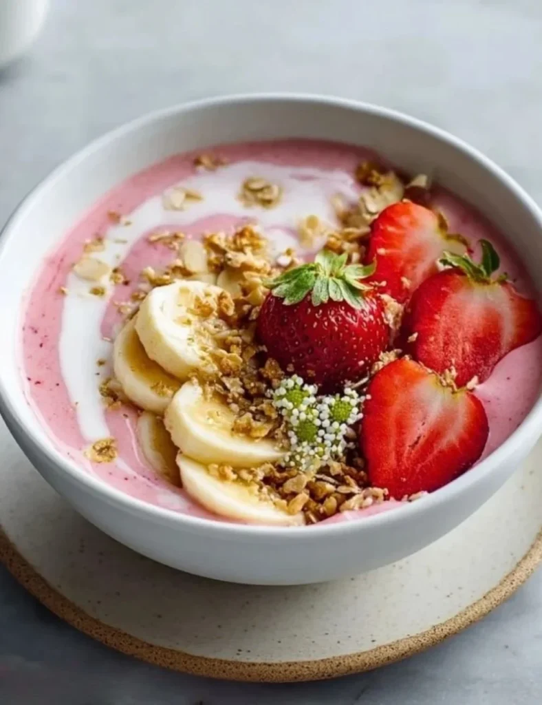 Strawberry Banana Smoothie Bowl