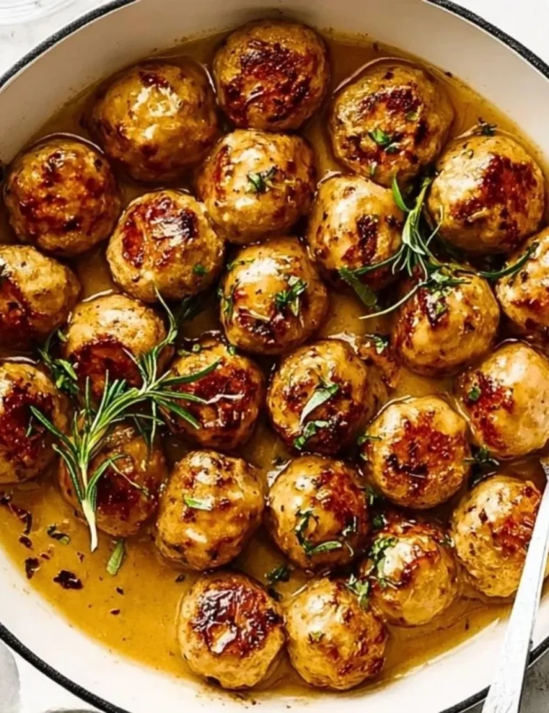 Delicious homemade turkey meatballs served with marinara sauce and spaghetti