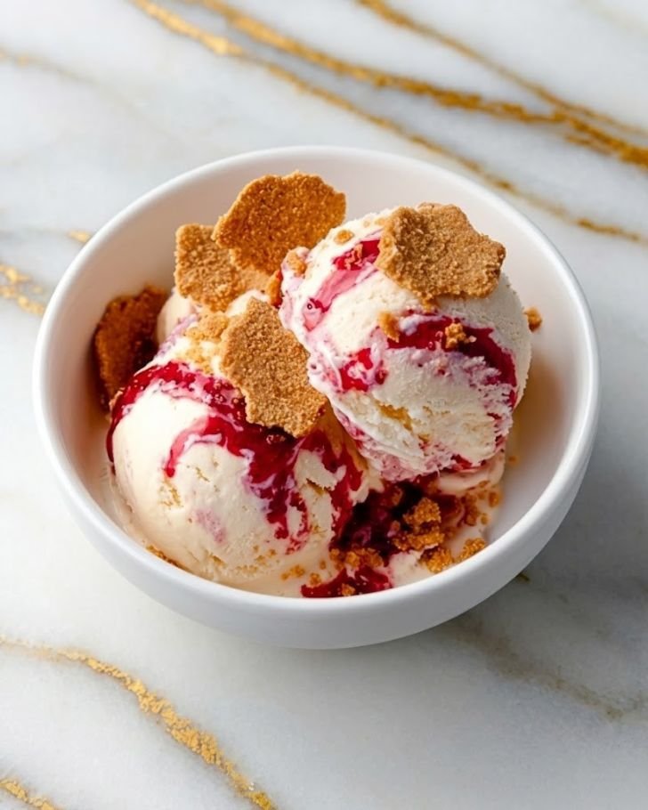 Ninja Creami Strawberry Cheesecake Protein Ice Cream