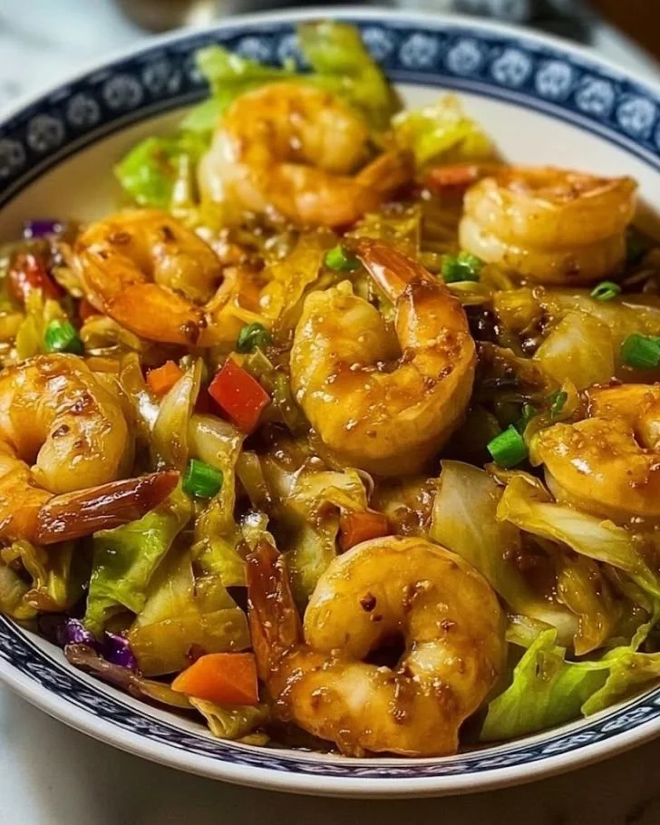 Asian Shrimp and Cabbage Stir Fry