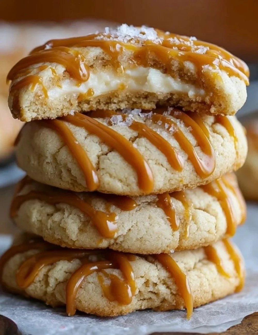 Caramel Cheesecake Cookies