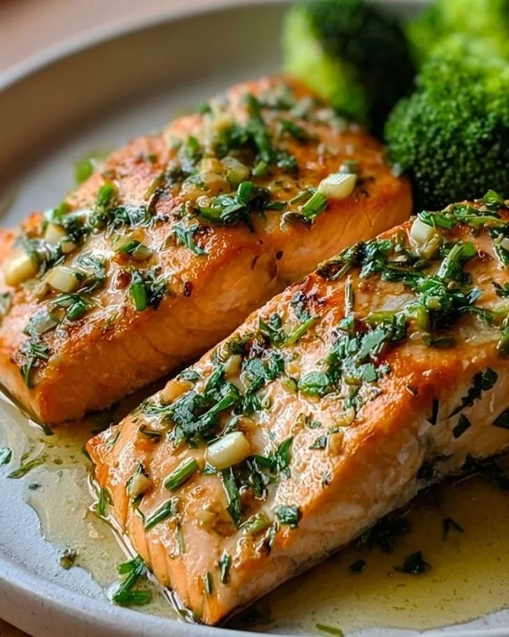 Easy Garlic Butter Baked Salmon