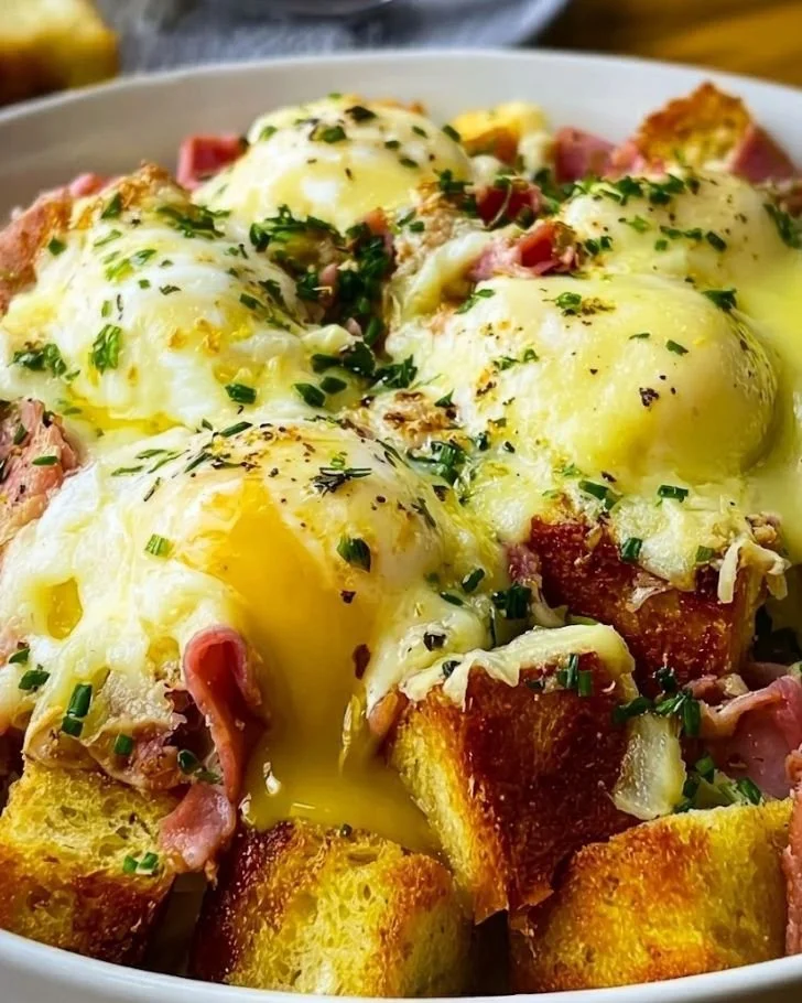 Overnight Eggs Benedict Casserole
