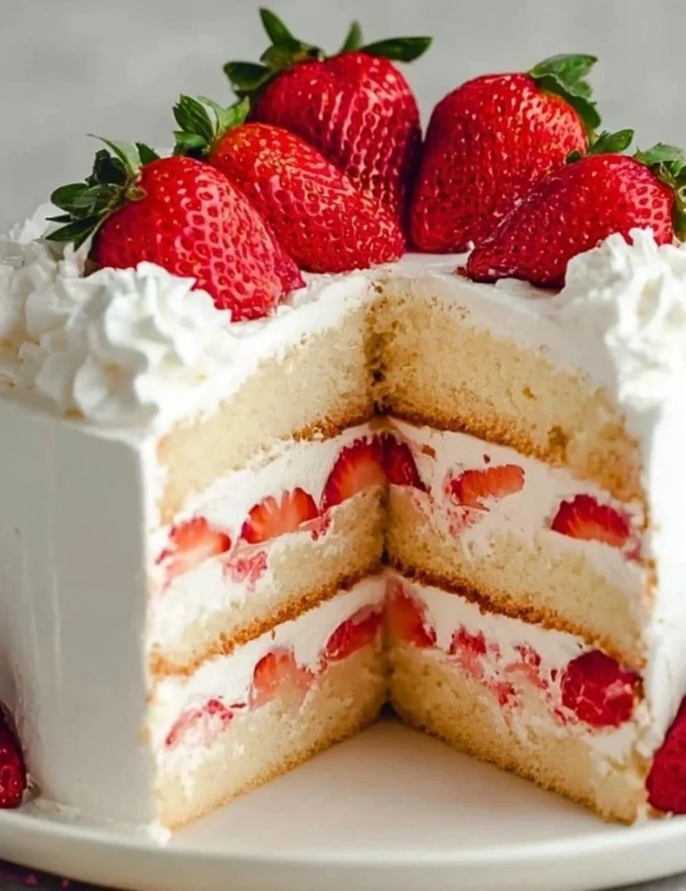 Strawberry Cream Cake