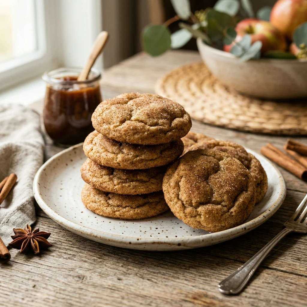 Apple Butter Snickerdoodle Cookies Recipe