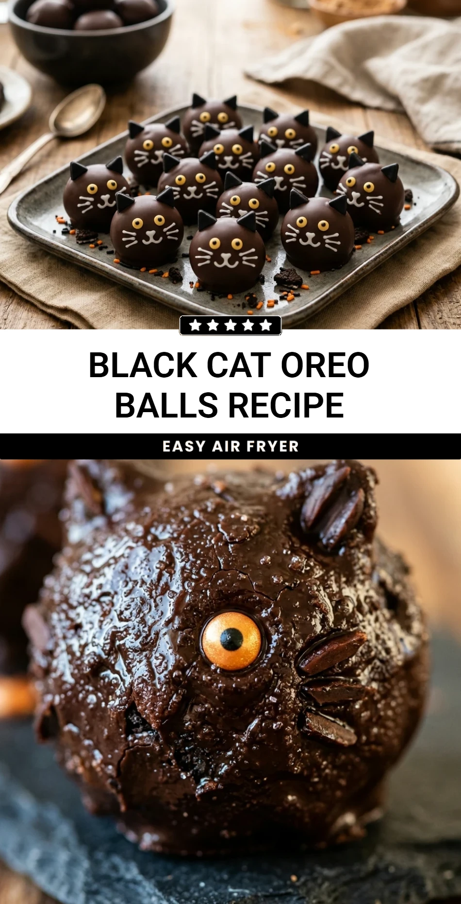 Black Cat Oreo Balls Recipe