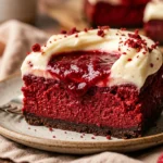 Bloody Red Velvet Cheesecake Bars Recipe