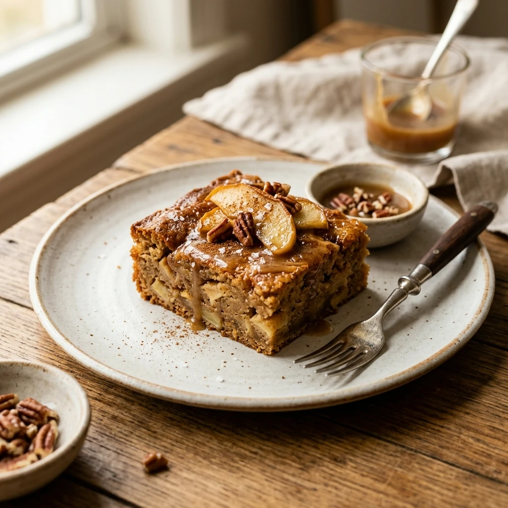 Brown Butter Maple Apple Blondies Recipe