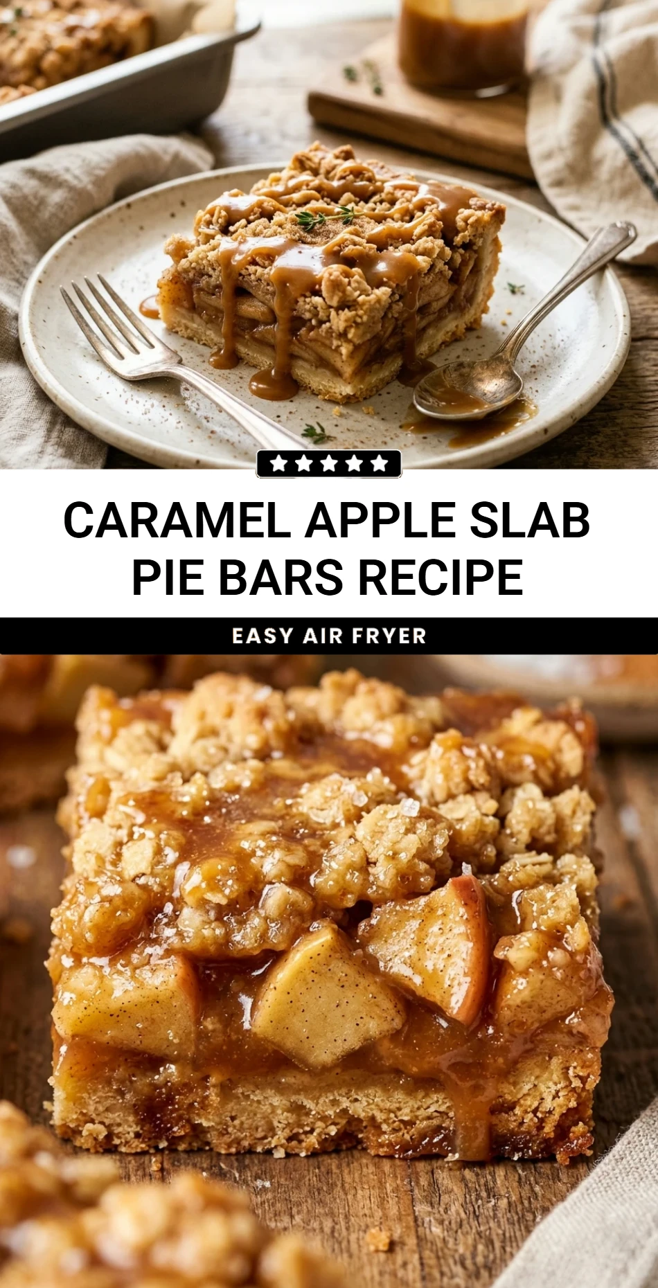 Caramel Apple Slab Pie Bars Recipe
