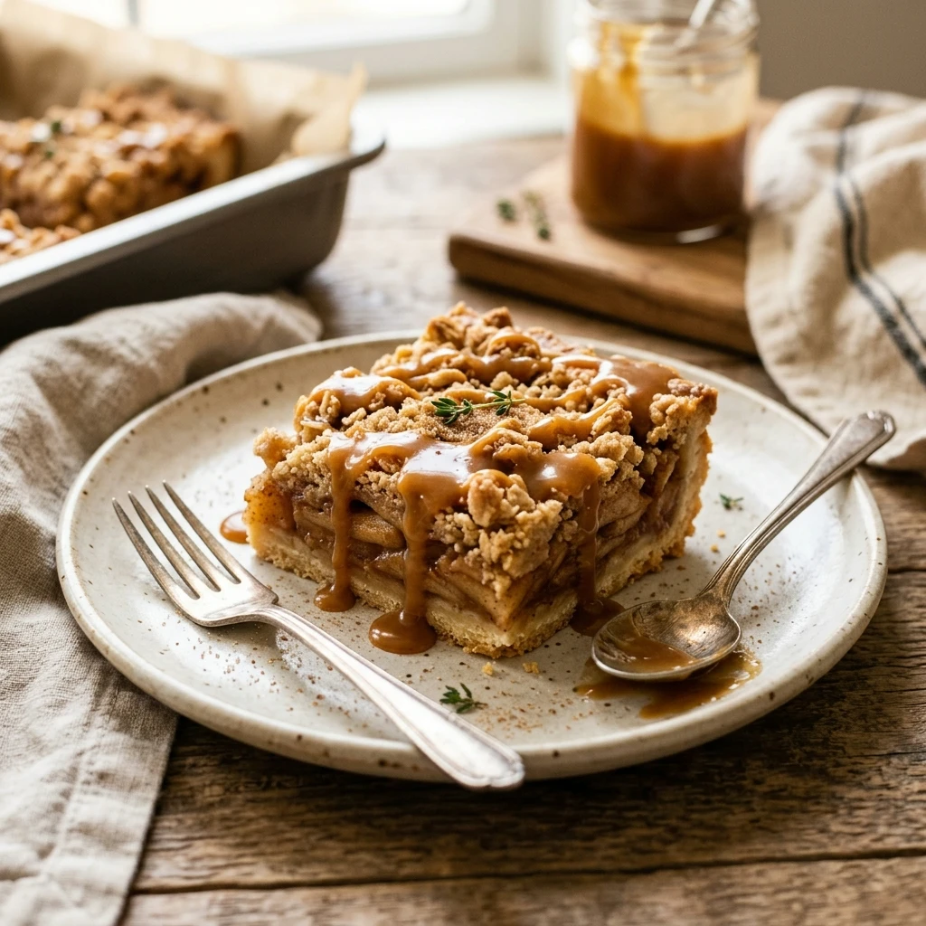 Caramel Apple Slab Pie Bars Recipe