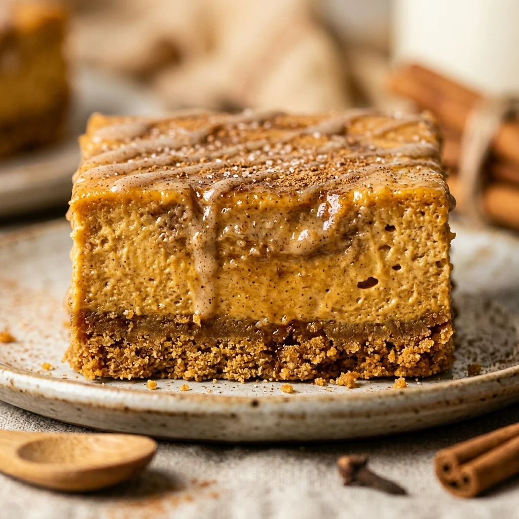 Chai Latte Pumpkin Cheesecake Bars Recipe