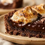 Chocolate Marshmallow Tart with Cookie Crust