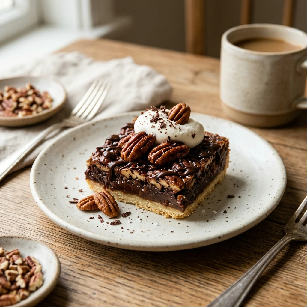 Chocolate Pecan Pie Bars