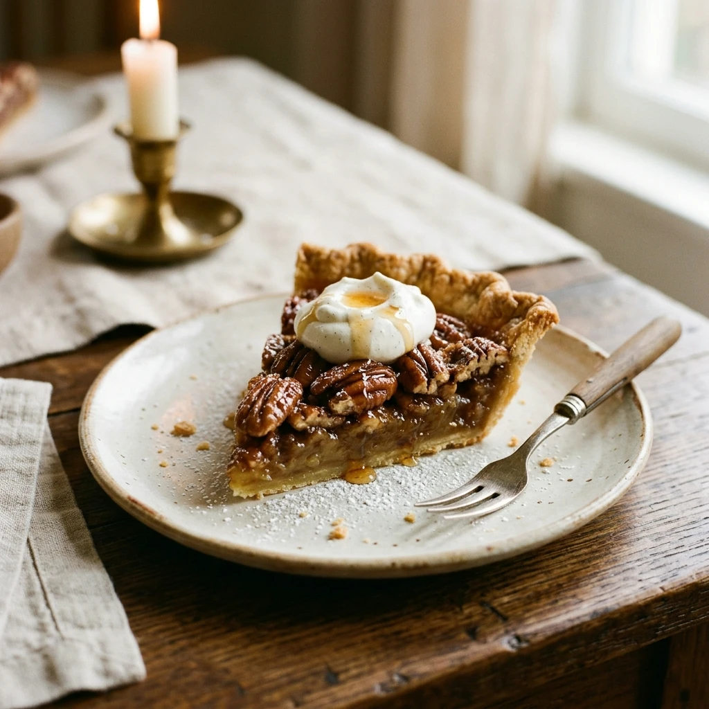 Classic Pecan Pie with Maple Syrup