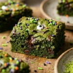 Frankenstein Matcha Brownies Recipe