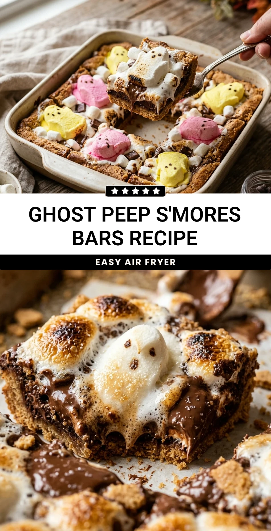 Ghost Peep S'mores Bars Recipe