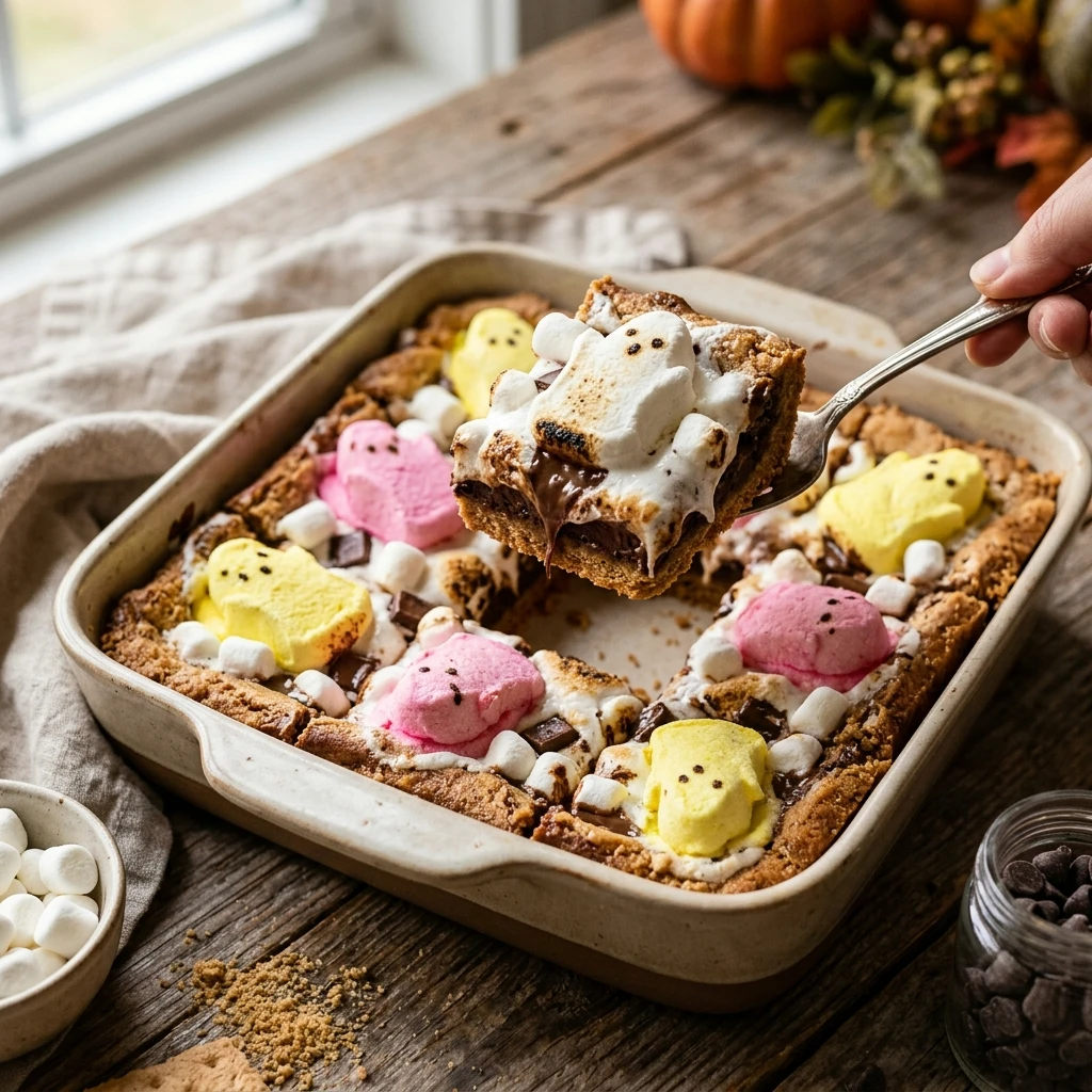 Ghost Peep S'mores Bars Recipe