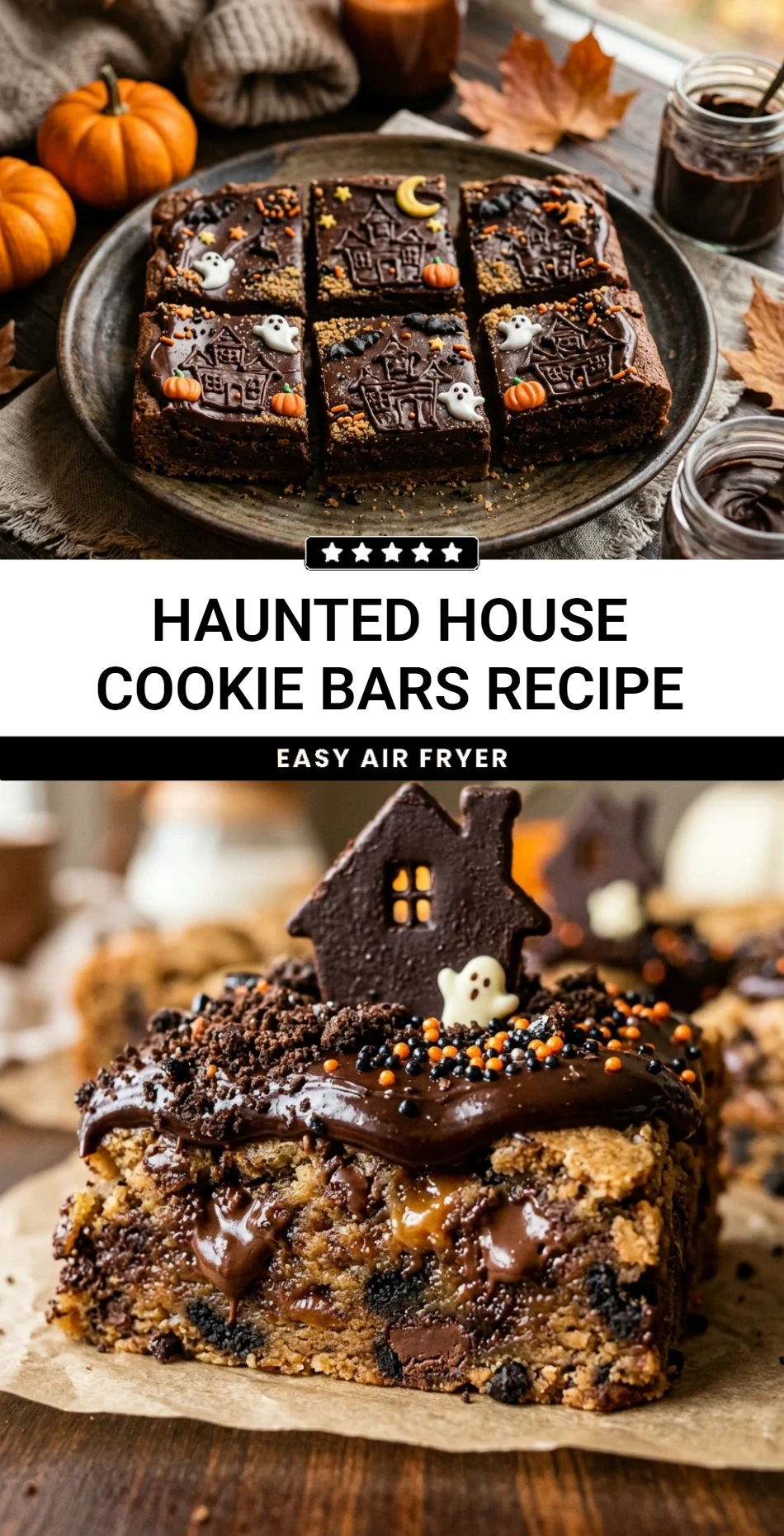 Haunted House Cookie Bars Recipe