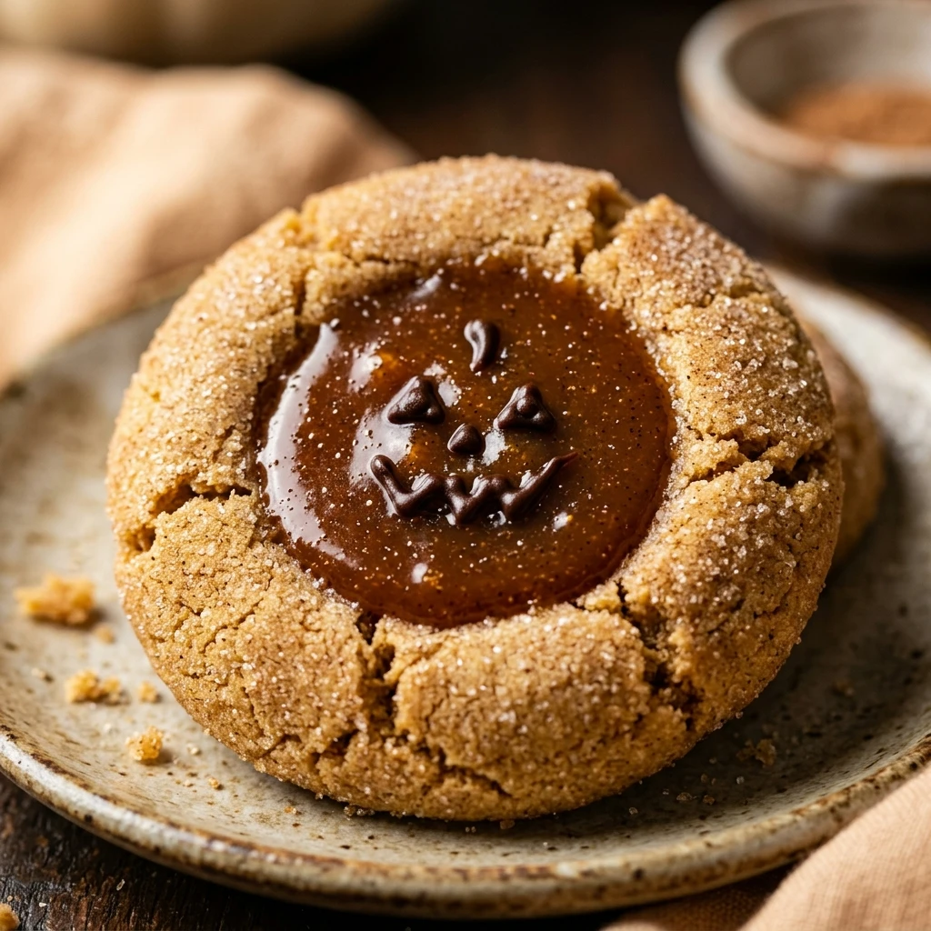 Jack O Lantern Thumbprint Cookies Recipe
