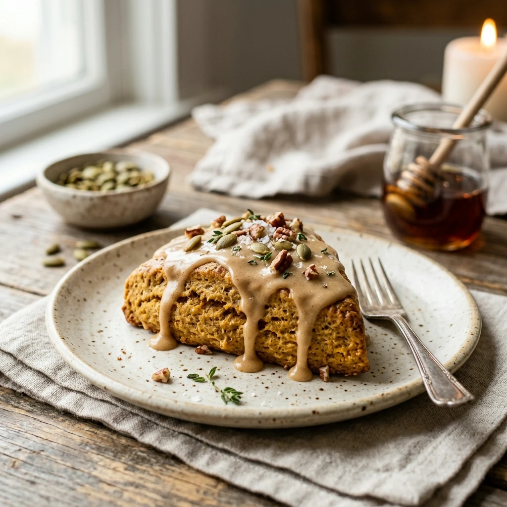 Maple Glazed Pumpkin Scones Recipe