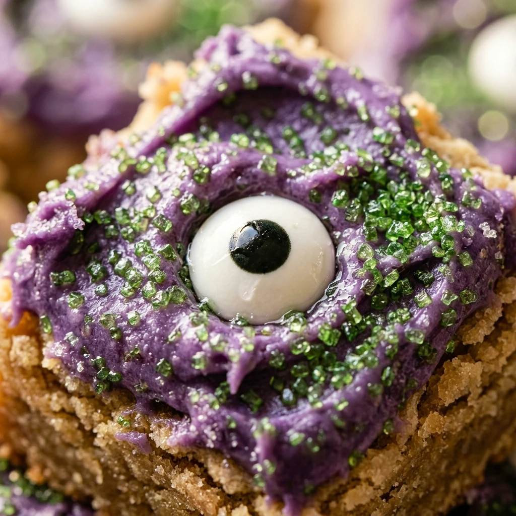 Monster Eye Sugar Cookie Bars Recipe