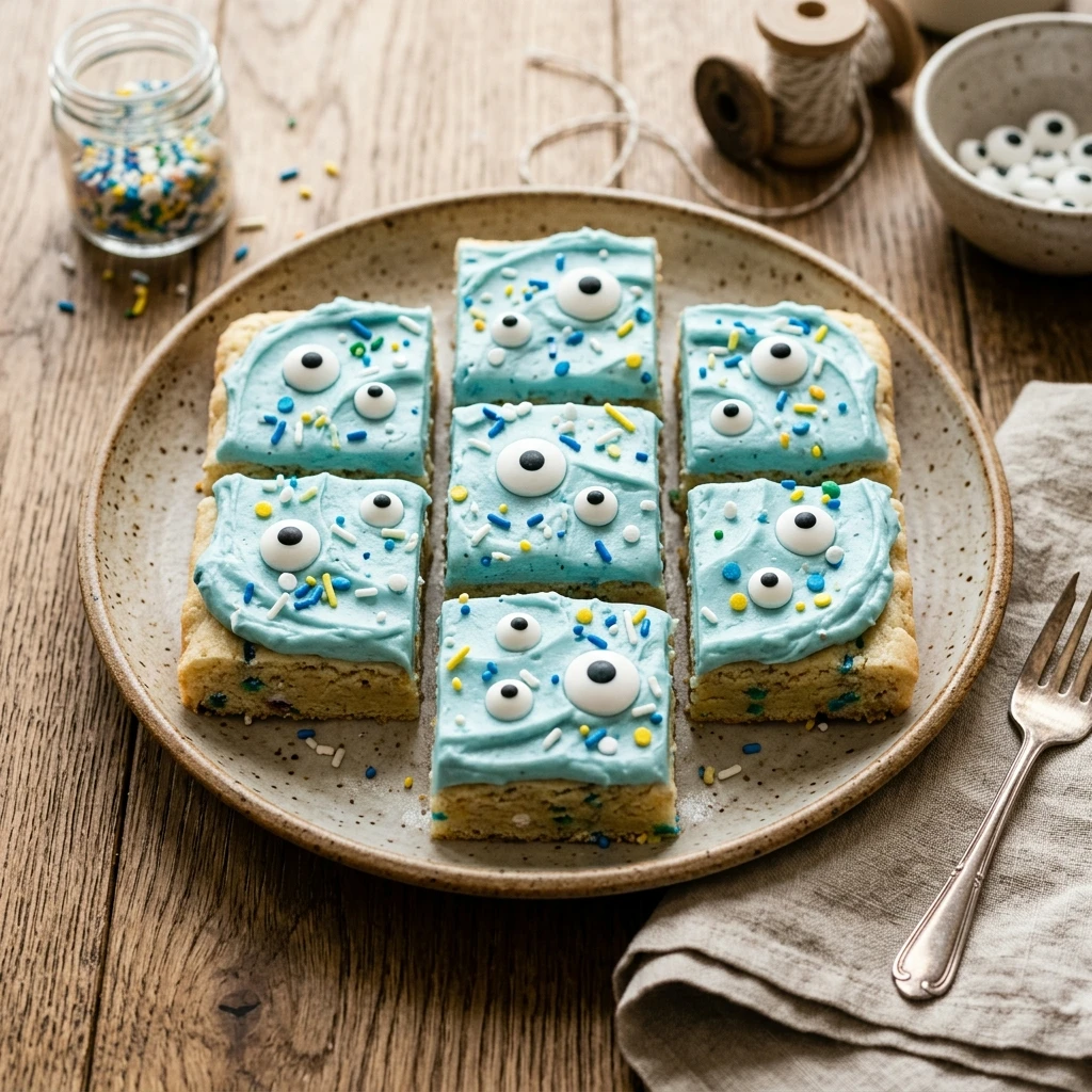 Monster Eye Sugar Cookie Bars Recipe