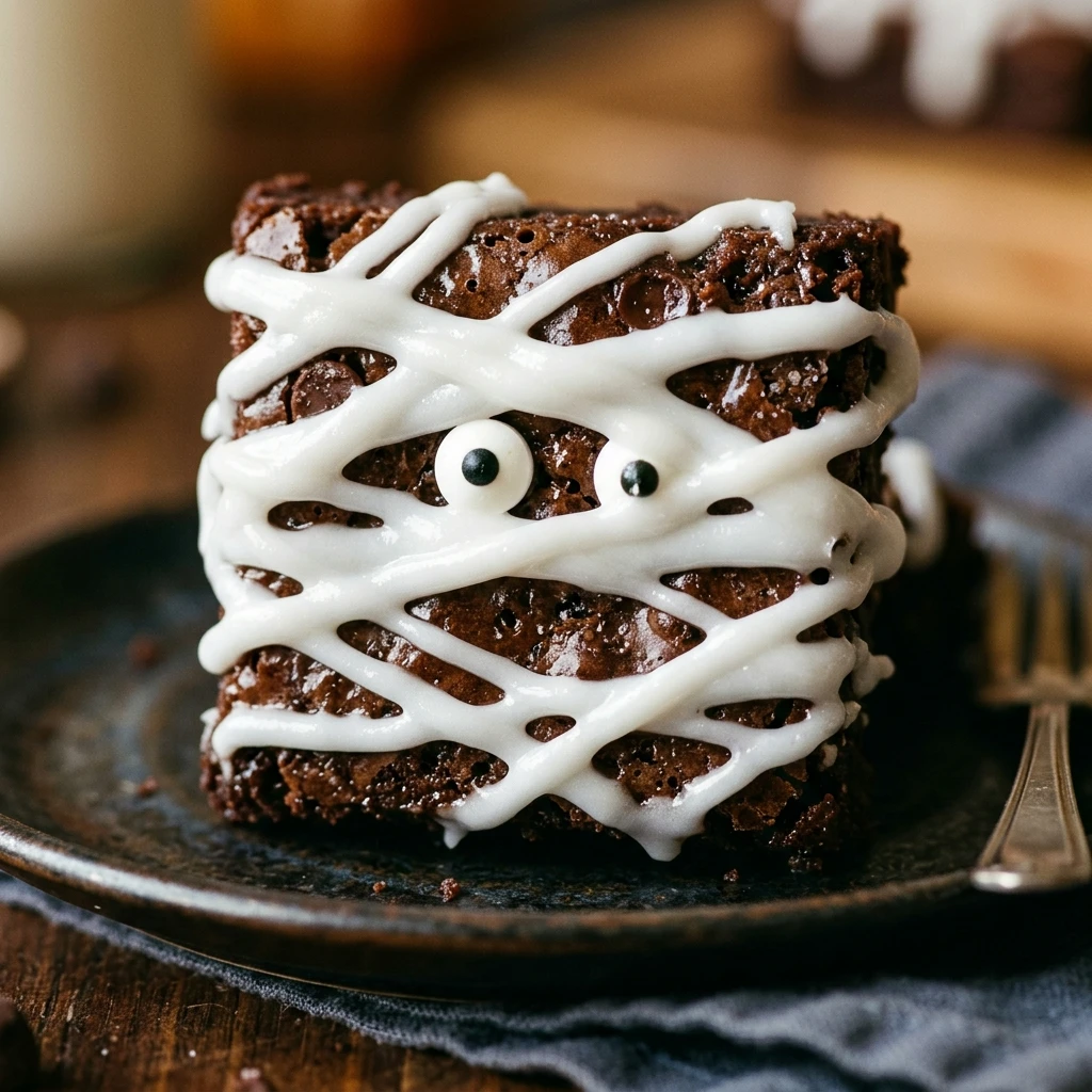 Mummy Wrapped Brownie Bites Recipe