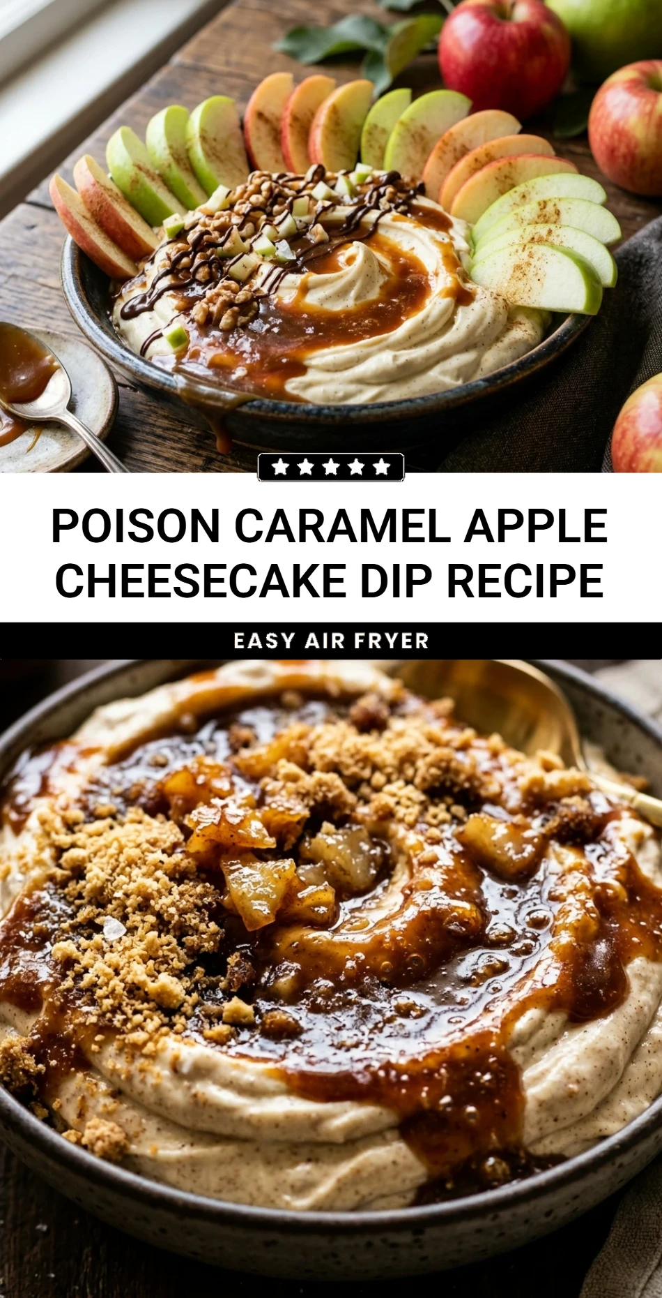 Poison Caramel Apple Cheesecake Dip Recipe
