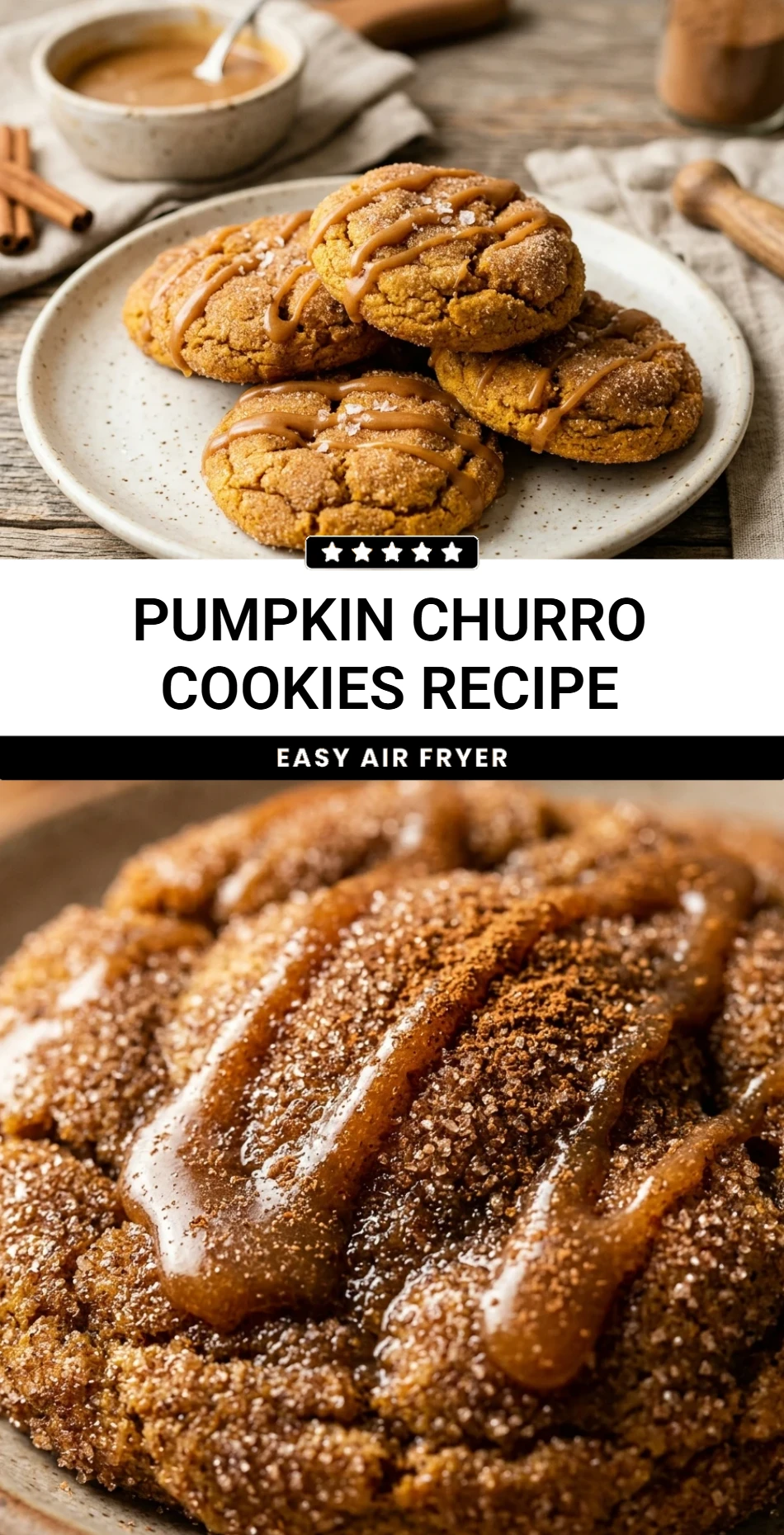 Pumpkin Churro Cookies Recipe