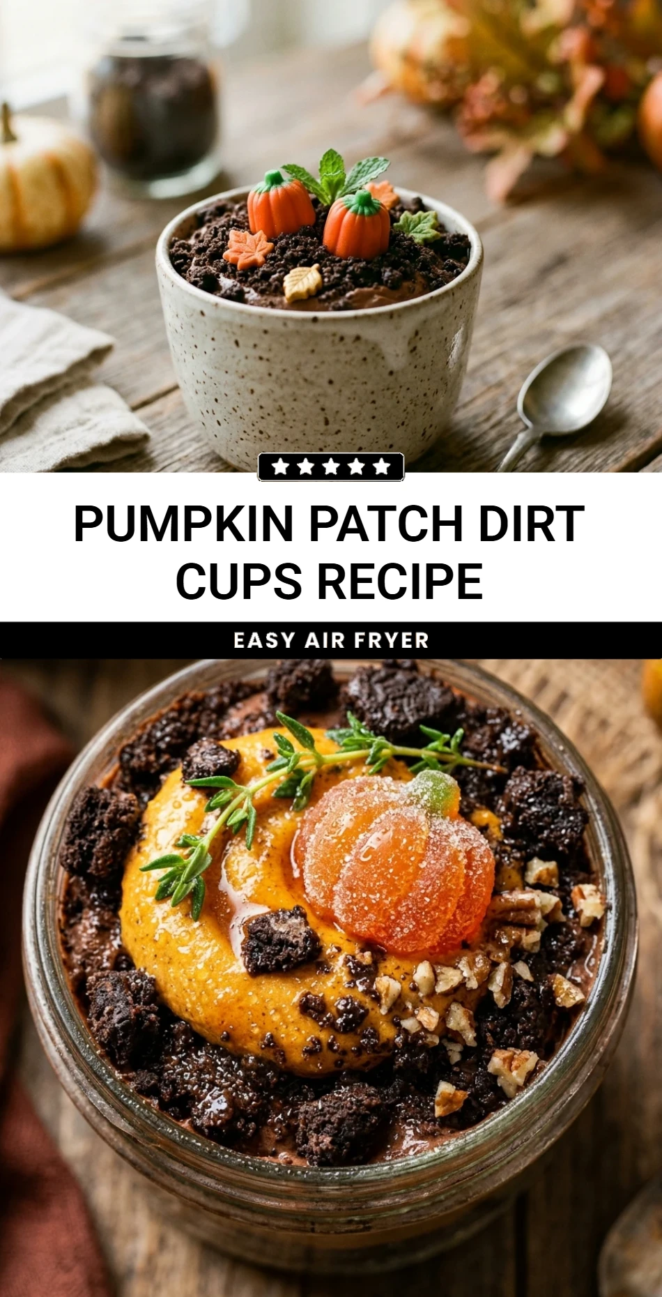 Pumpkin Patch Dirt Cups Recipe