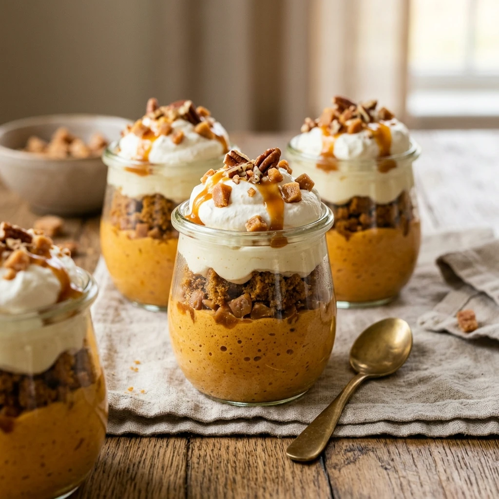 Pumpkin Toffee Trifle Cups Recipe